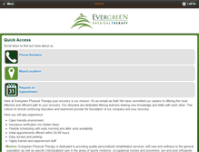 Tablet Screenshot of evergreenpt.org